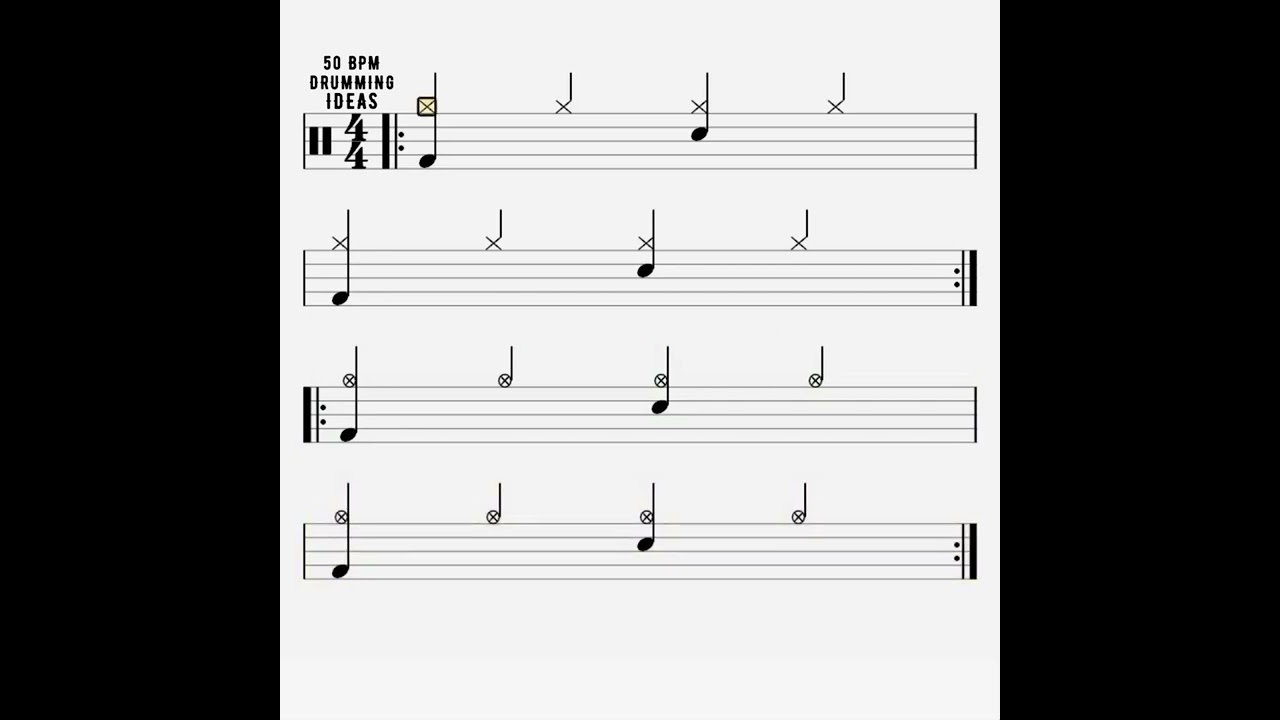 1. 50 - 70 bpm - Level 1
