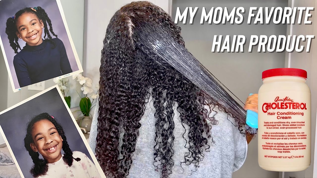 Trying Natural Hair Product I used as a kid! Queen Helene Cholesterol Cream