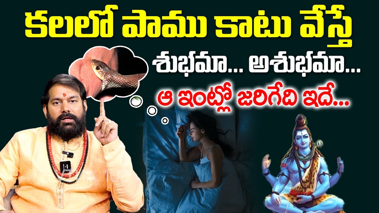 Pradeep Joshi About Snakes In Dream - కలలో పాము కాటు వేస్తే శుభమా... అశుభమా... | ‪@sumantvom‬