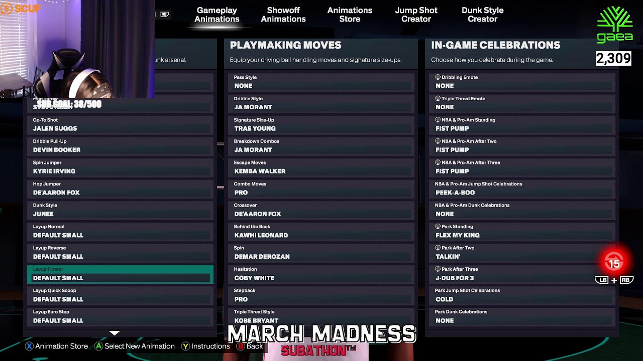 MARCH MADNESS SUBATHON! THE #1 COMP FEMALE 2K PLAYER IN THE WORLD!