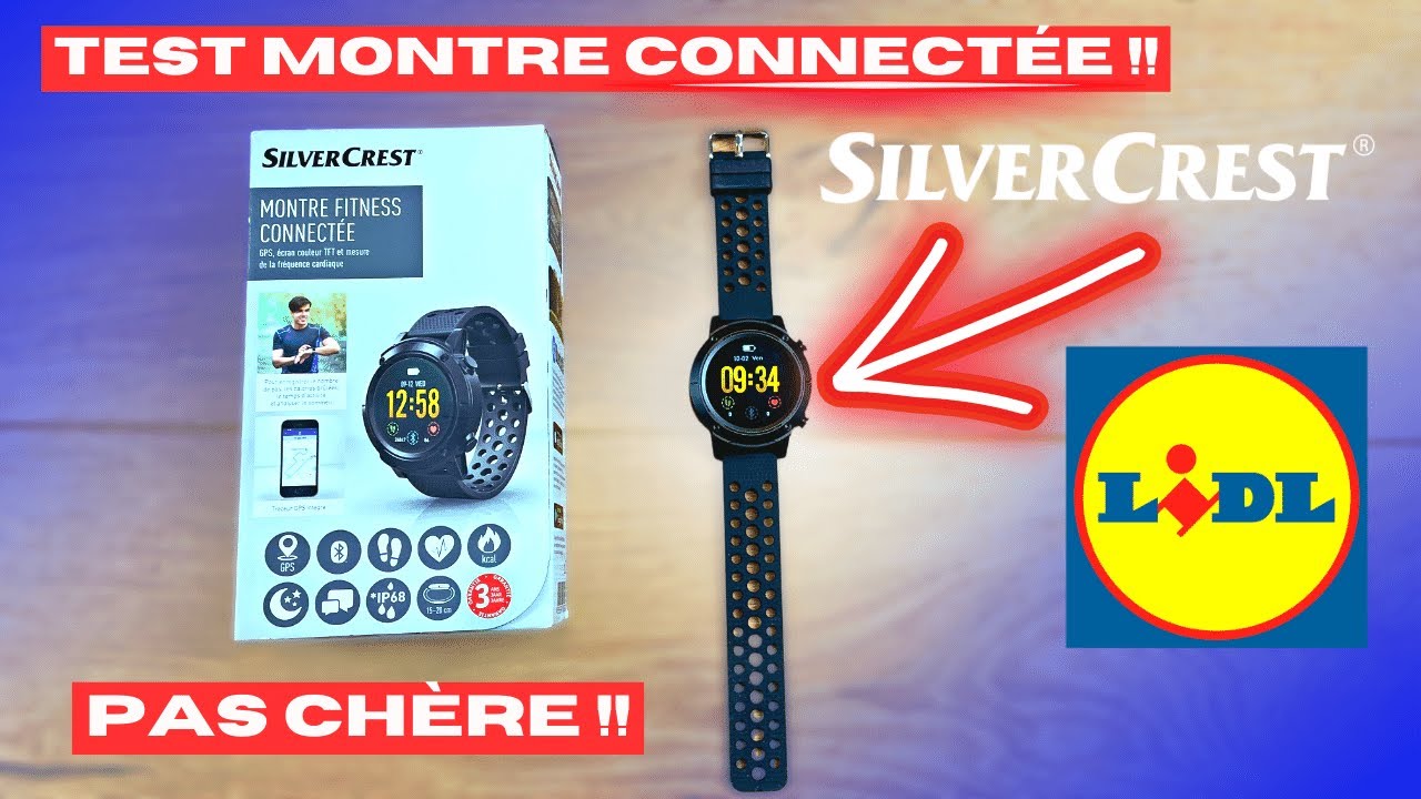 TEST DE LA MONTRE CONNECTÉE LIDL DE FITNESS !! MONTRE CONNECTÉE LIDL À 69€ SILVERCREST !!