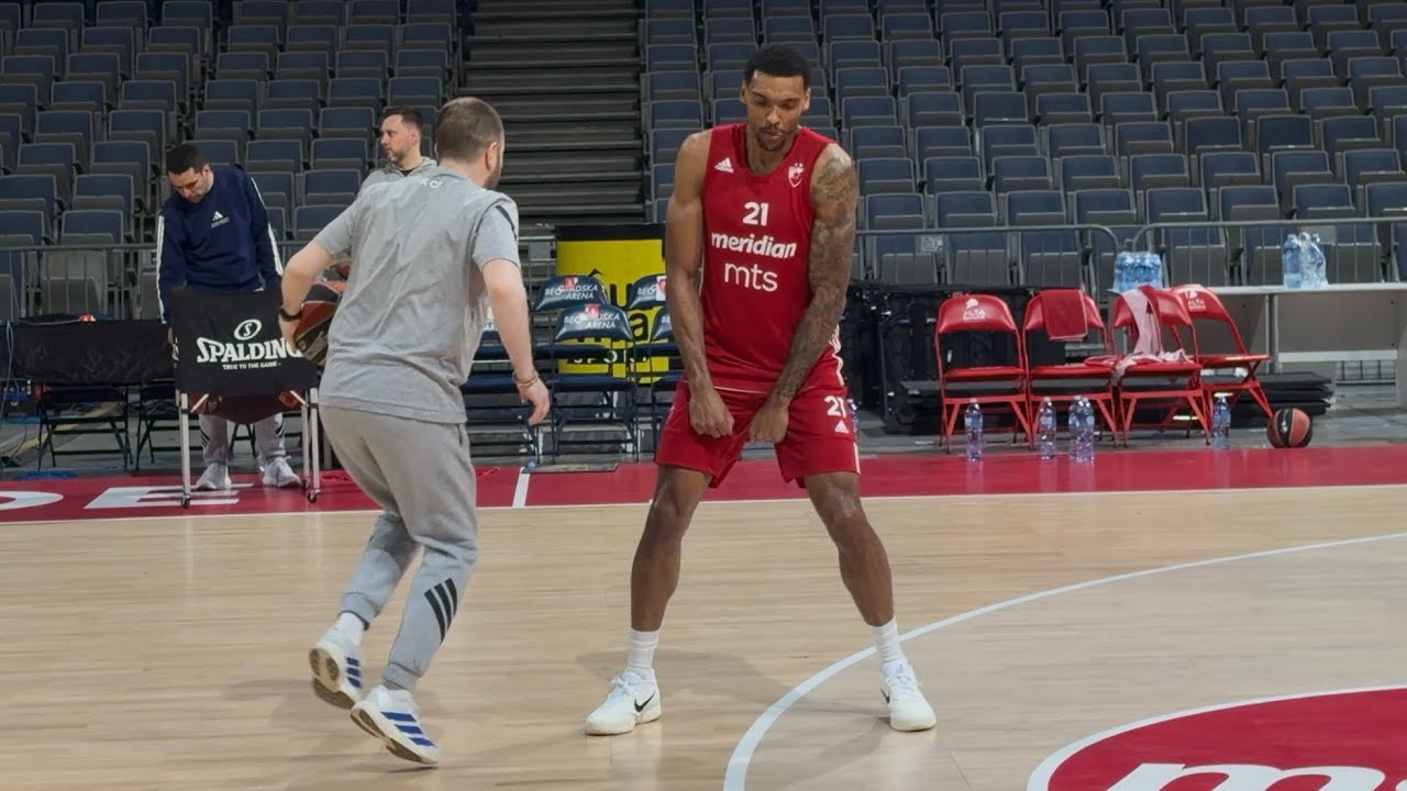 Trening Crvene zvezde pred utakmicu protiv Hapoela