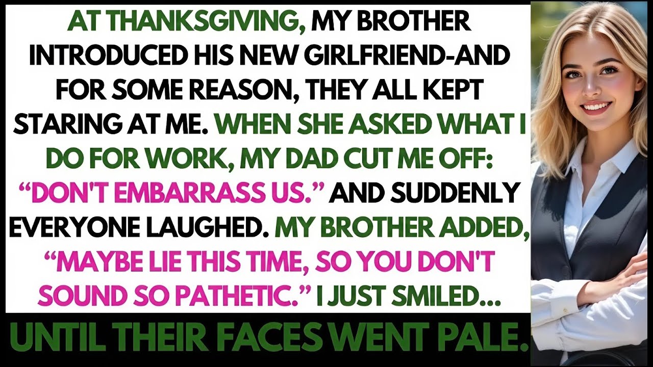 My Brother Mocked My Job at Thanksgiving — Minutes Later, Their Faces Went Pale