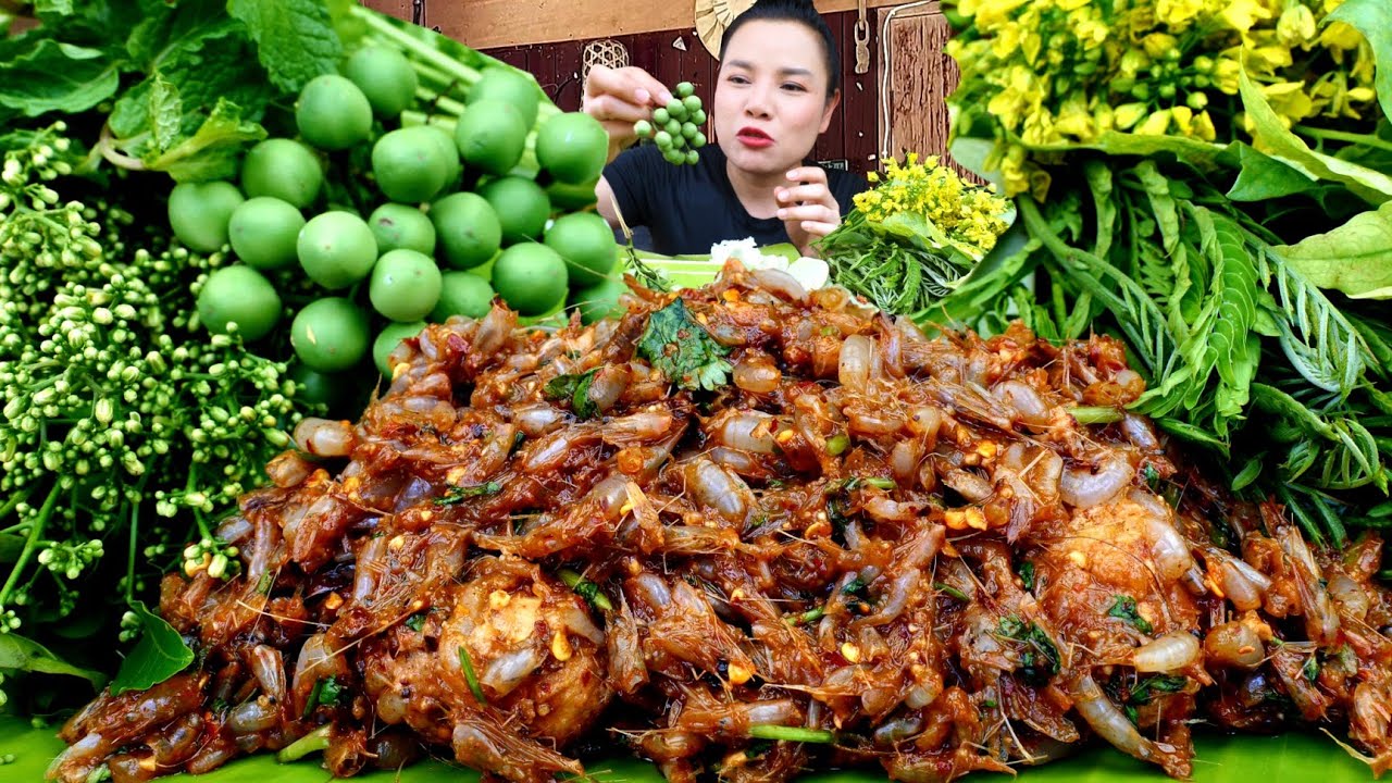 ก้อยกุ้งฝอยใส่มะกอกเเบบตำหอมนัวร์เเกล้มสะเดาผักสดข้าวเหนียวฮ้อนๆ|ส้มซ่าพาเเซ่บ18 กุมภาพันธ์ ค.ศ.2026