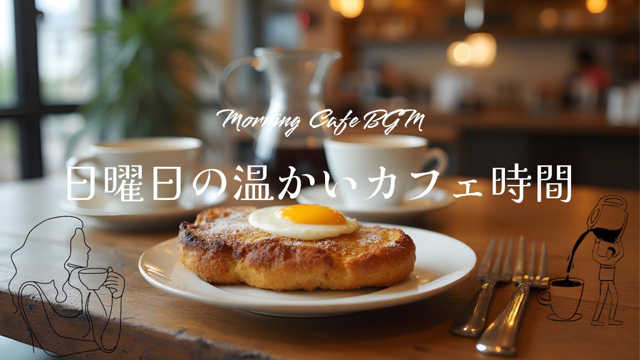 【日曜日のカフェタイム🍞】作業がはかどる朝のカフェミュージック🎧｜朝カフェ｜lofi｜