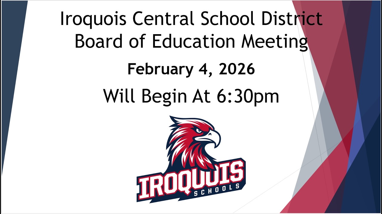 Iroquois Central School District BOE Meeting - February 4, 2026