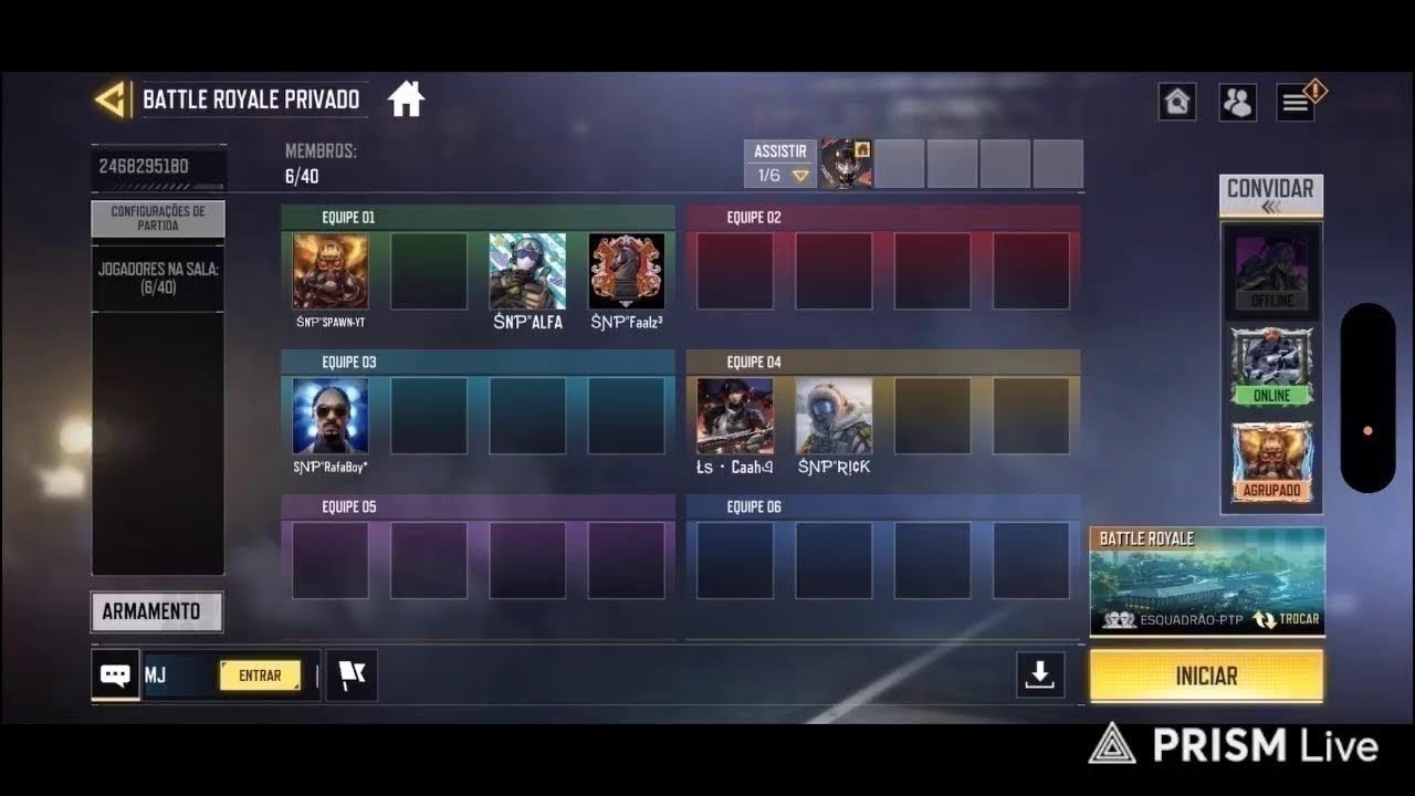 Transmissão ao vivo de SpawnCodm