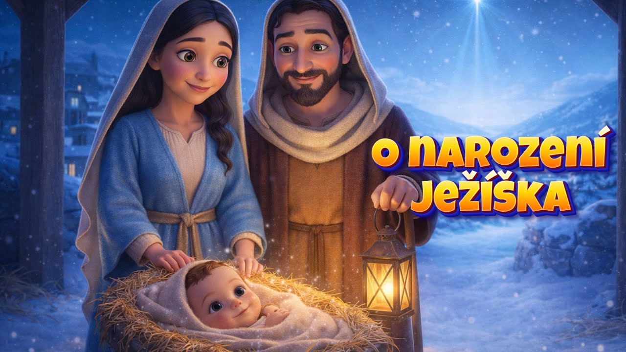 O narozen&iacute; Jež&iacute;&scaron;ka-  Betl&eacute;msk&yacute; Př&iacute;běh pro děti + Česk&aacute; V&aacute;nočn&iacute; Koleda Tich&aacute; Noc Svat&aacute; Noc