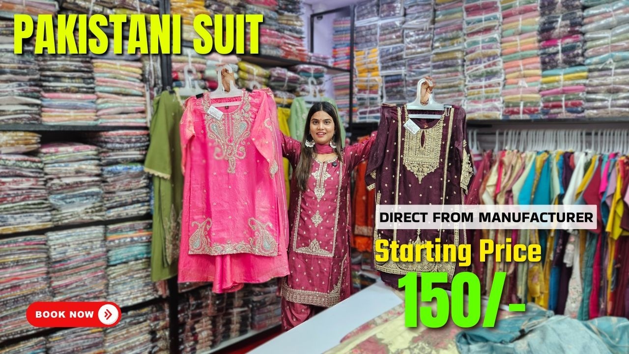 150₹ Pakistani Suit Collection 😱 | Eid Ramzan 2026 | Direct From Surat Factory