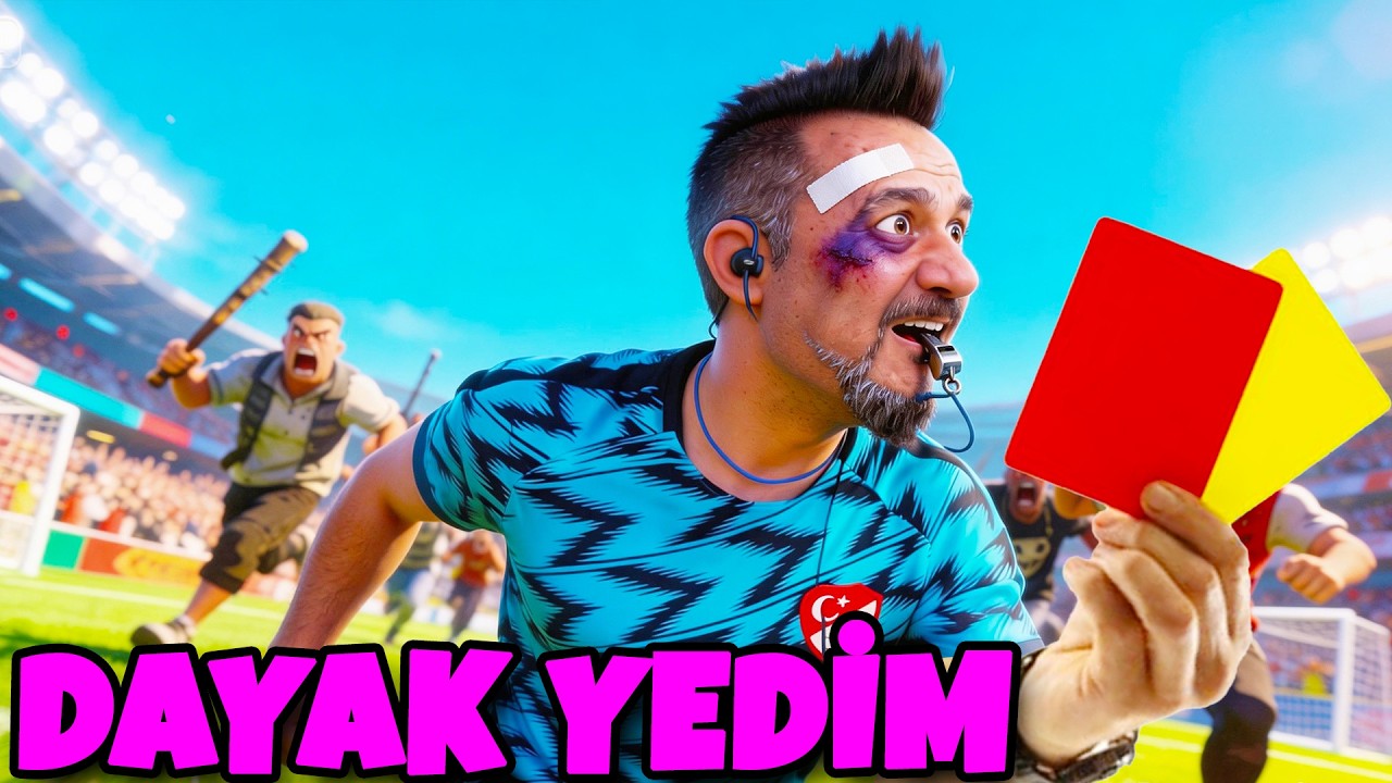 TARAFTARDAN DAYAK YEDİM!| REFEREE SİMULATOR MOBİLE OYNUYORUZ