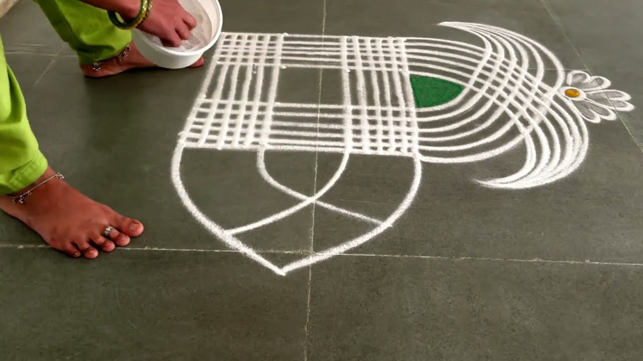 Easy padikolam designs| Simple muggulu designs| easy rangoli designs| Beginners kolam
