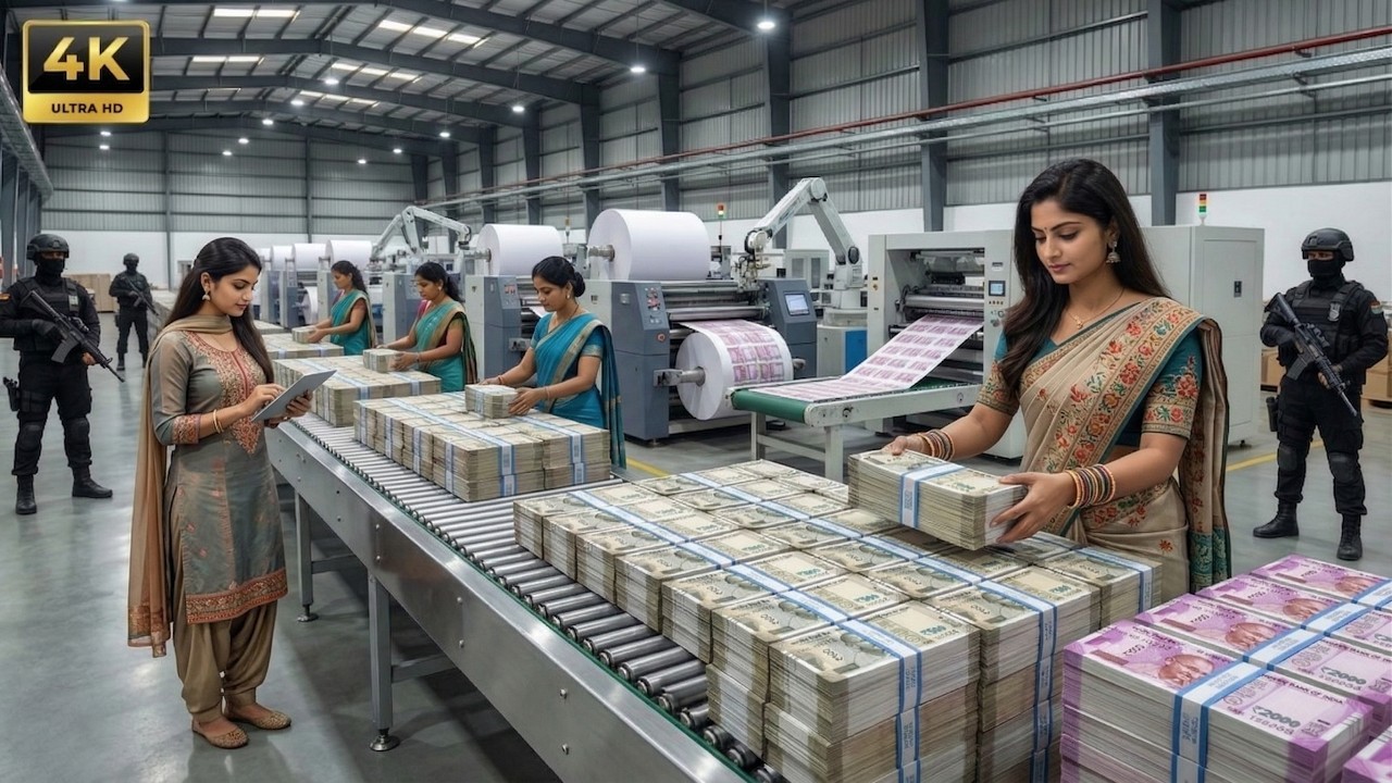 How Indian Currency Is Made | ₹500 Note Complete Factory Process 4K
