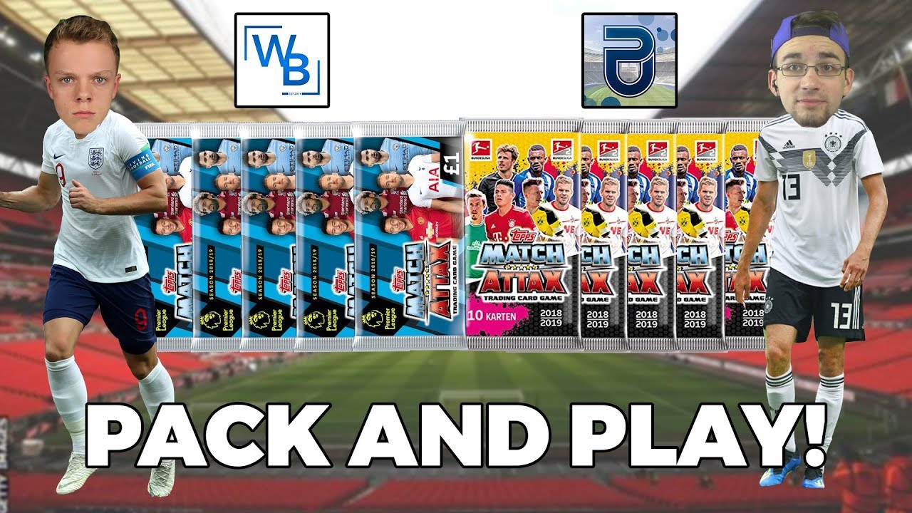 PACK & PLAY vs. PacksUnited Leg #1! Match Attax 2018/19 - ENGLAND vs. Germany