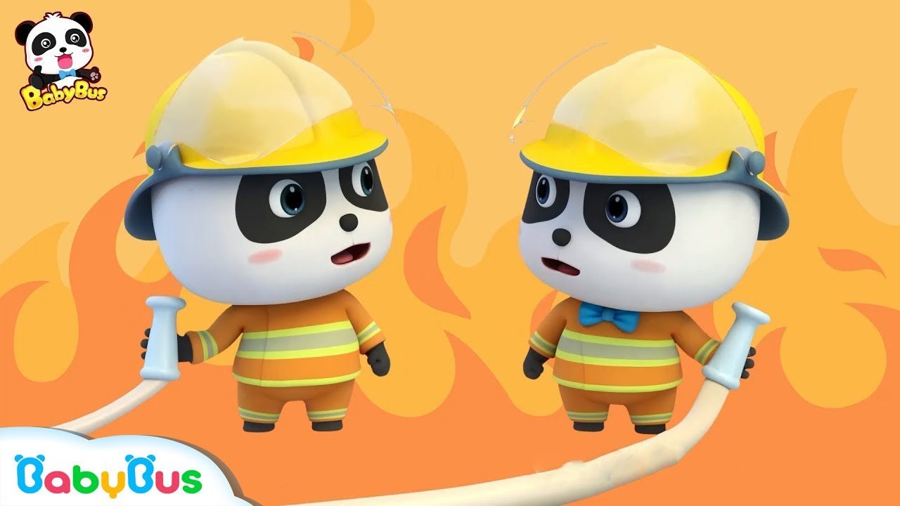 Baby Panda Puts out the Fire | Fireman Rescue Team | Kids Role Play | BabyBus