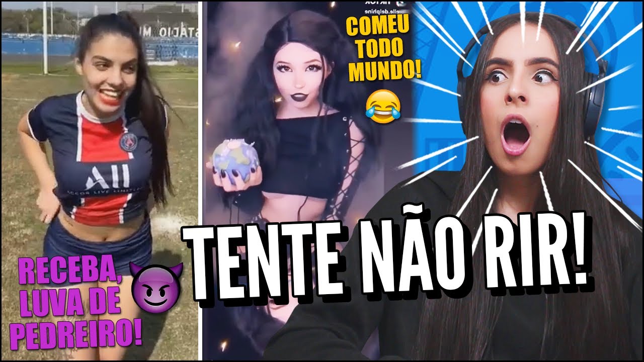 JOVENS REAGEM A OS MELHORES TIK TOK DE COMÉDIA - TENTE NÃO RIR -  RECEBA LUVA DE PEDREIRO!