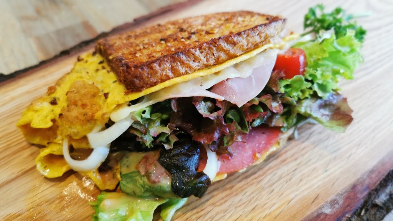 Schnelles Frühstück | Sandwich Toast mit Ei und Leinsamen |  Lecker & einfach 😊