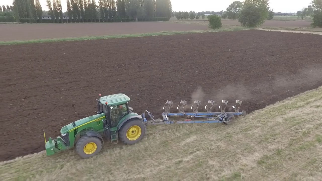 PLOWING / ARATURA / JOHN DEERE 8370R / LEMKEN DIAMANT 11 / TECNOAGRICOLA CICERI