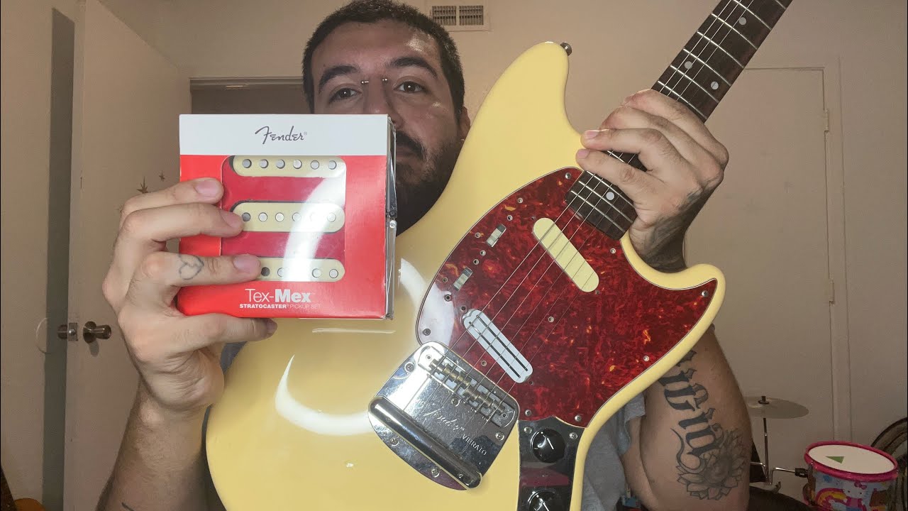 FENDER TEX MEX PICKUPS IN FENDER MUSTANG?! | Fender Mustang MG69 | Fender Tex Mex Pickups Review