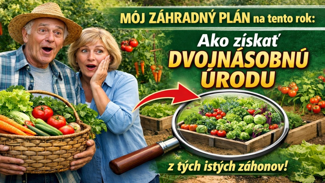 Môj ZÁHRADNÝ PLÁN na tento rok: Ako získať DVOJNÁSOBNÚ úrodu z tých istých záhonov (Kompletný postu