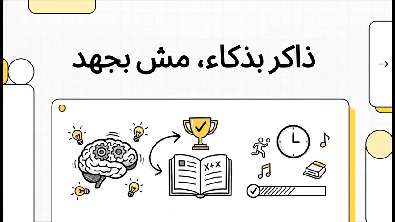 ذاكر بذكاء، مش بجهد