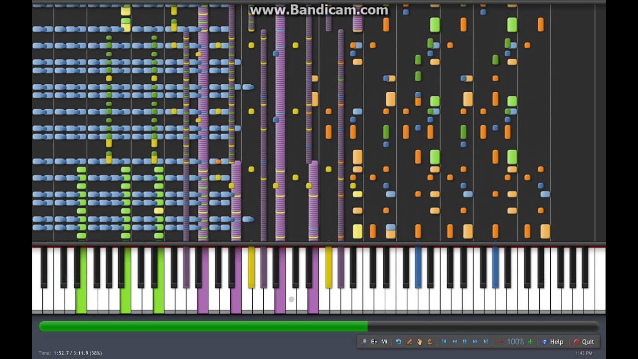 Kitsune² - Rock My Emotions (Synthesia Impossible) [midi download]