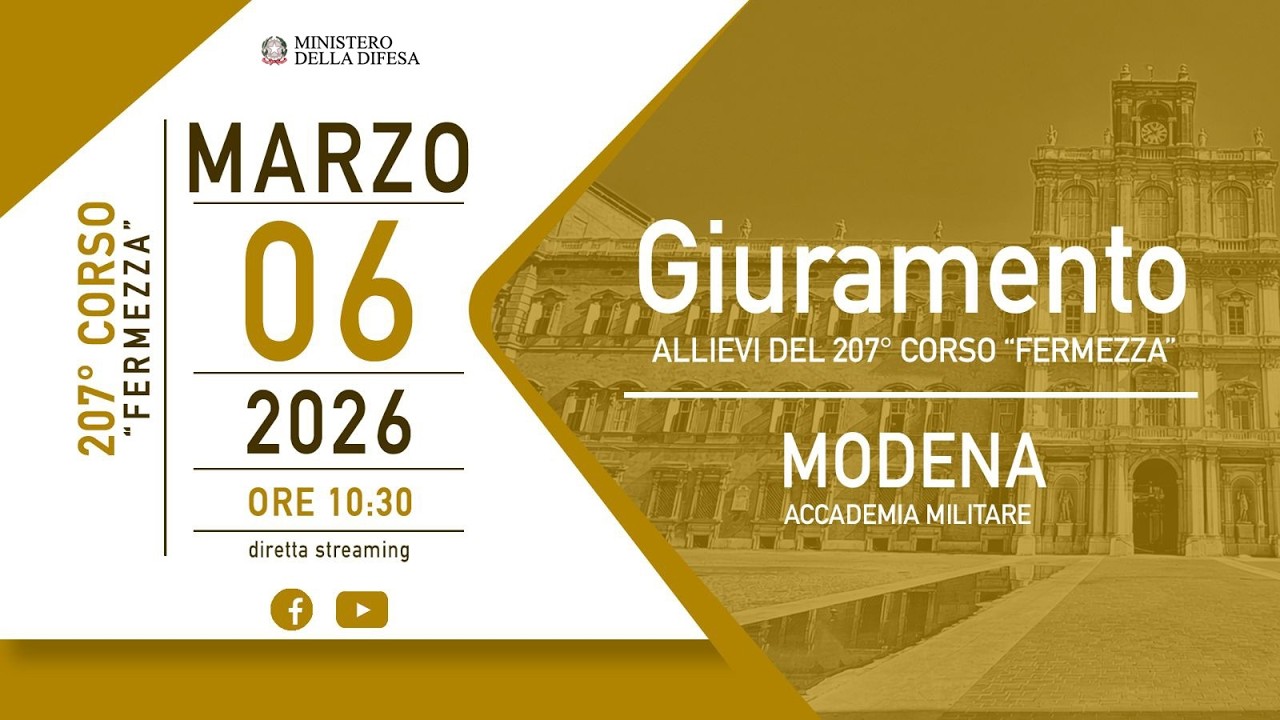 Giuramento degli Allievi Ufficiali del 207° Corso “Fermezza”