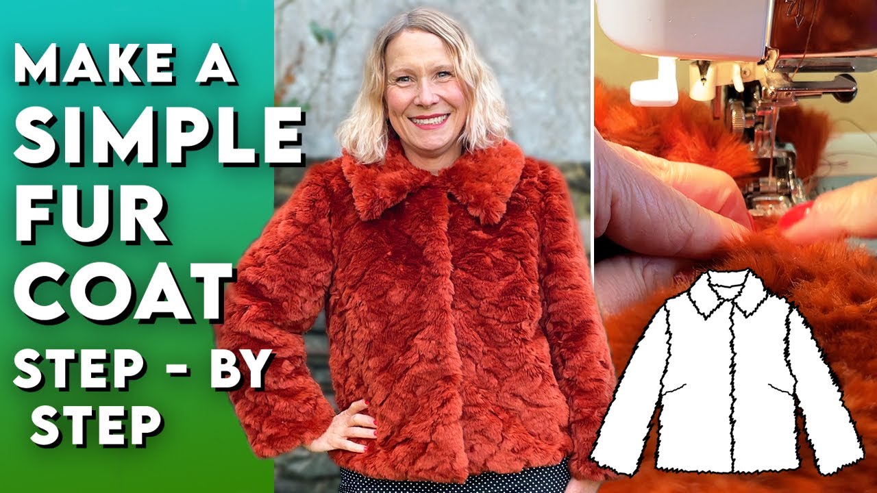 How to make a fake fur coat - detailed tutorial with fur sewing tips and tricks along the way