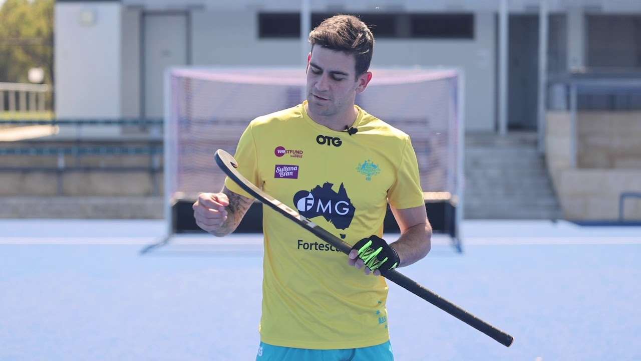 Blake Govers his favourite stick for dragflicking