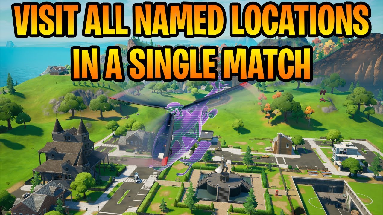 How to 'Visit All Named Locations in a Single Match in Fortnite! (Challenge Guide)
