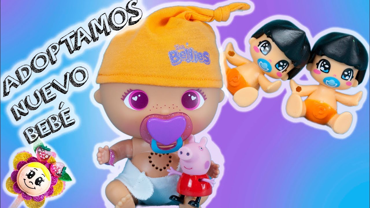 🍓 PEPPA PIG y los HERMANITOS PINYPON ZIPI Y ZAPE adoptan un nuevo bebé BELLIE ! ¿Será niño o niña?