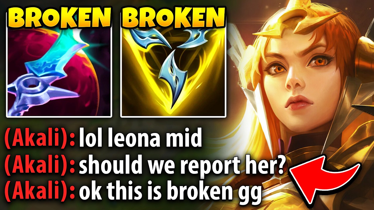 Bruiser Leona is 100% NOT balanced and I show you why... (AKALI GETS DESTROYED)