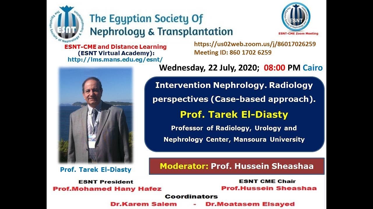 Intervention Nephrology. Radiology Perspectives_ case based Approach. Prof. Tarek El-Diasty