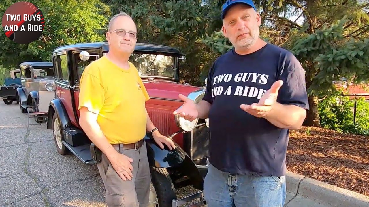 Traveling the USA in his 1930 Ford Model A Town Sedan