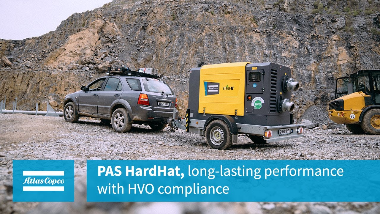 Atlas Copco PAS HardHat® | Long-lasting performance with HVO compliance