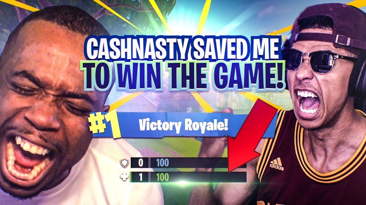 CASHNASTY СПАС МЕНЯ, КОГДА У МЕНЯ ОСТАЛОСЬ ОДНО ЗДОРОВЬЕ, ЧТОБЫ ВЫИГРАТЬ ИГРУ?! Fortnite Battle R...