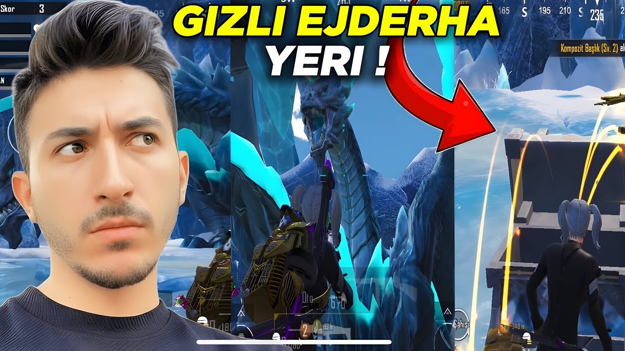 BUZ EJDARHASI TANIĞI BAŞARIM G&Ouml;REVİ NASIL YAPILIR | PUBG MOBİLE & EJDERHA PULU NASIL BULUNUR & YERİ