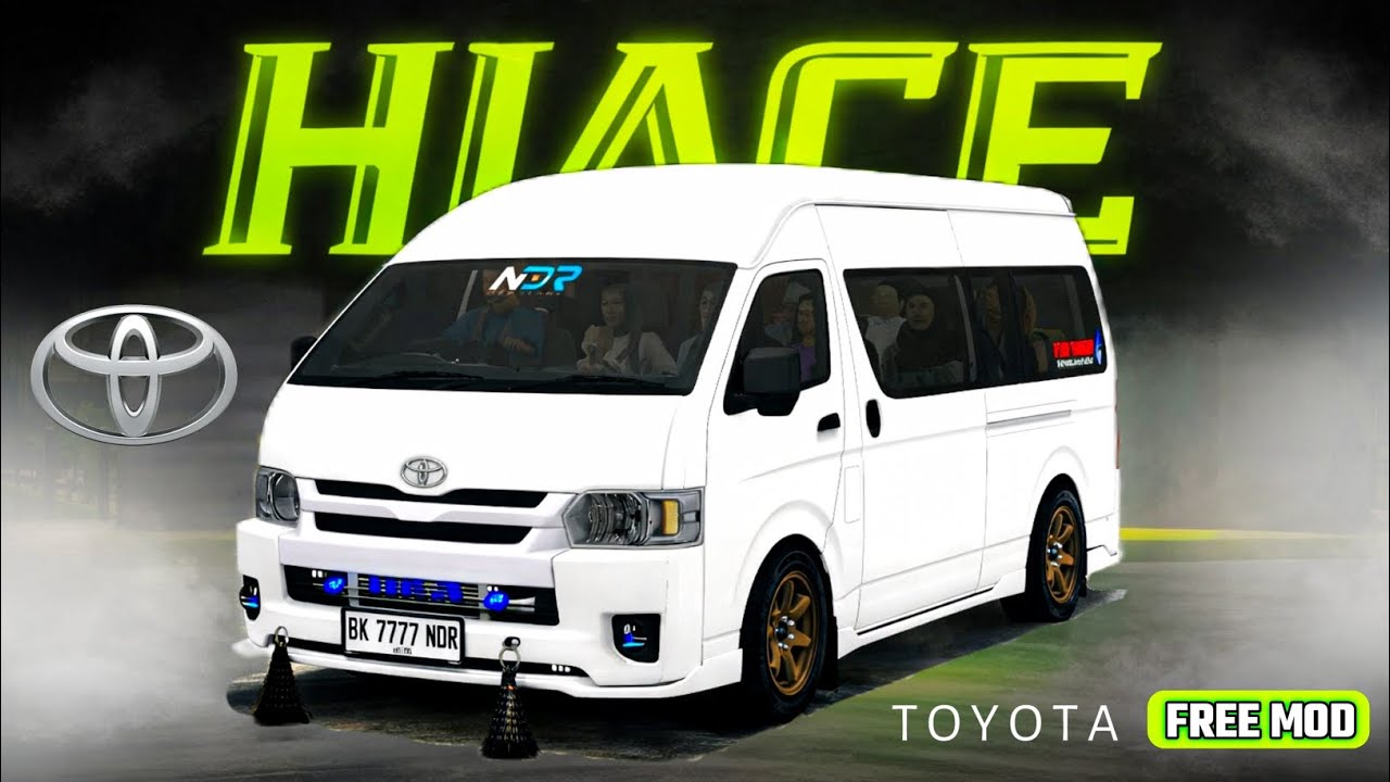 TOYOTA HIACE COOMMUTER V8 VAN MOD😍 bus simulator indonesia || #bussid #busgames #gaming #games 