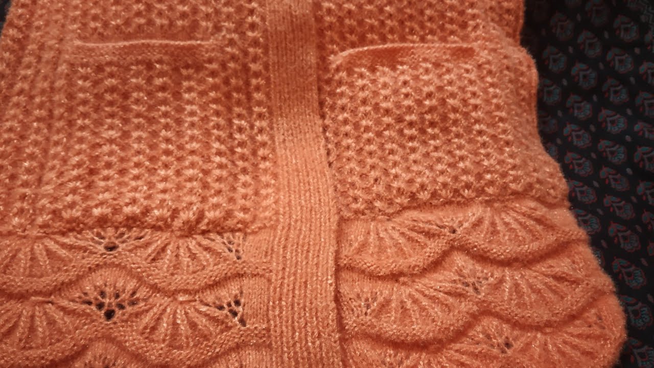 Cardigan में front pocket कैसे बनाएं #98knitting Lessons #2018.