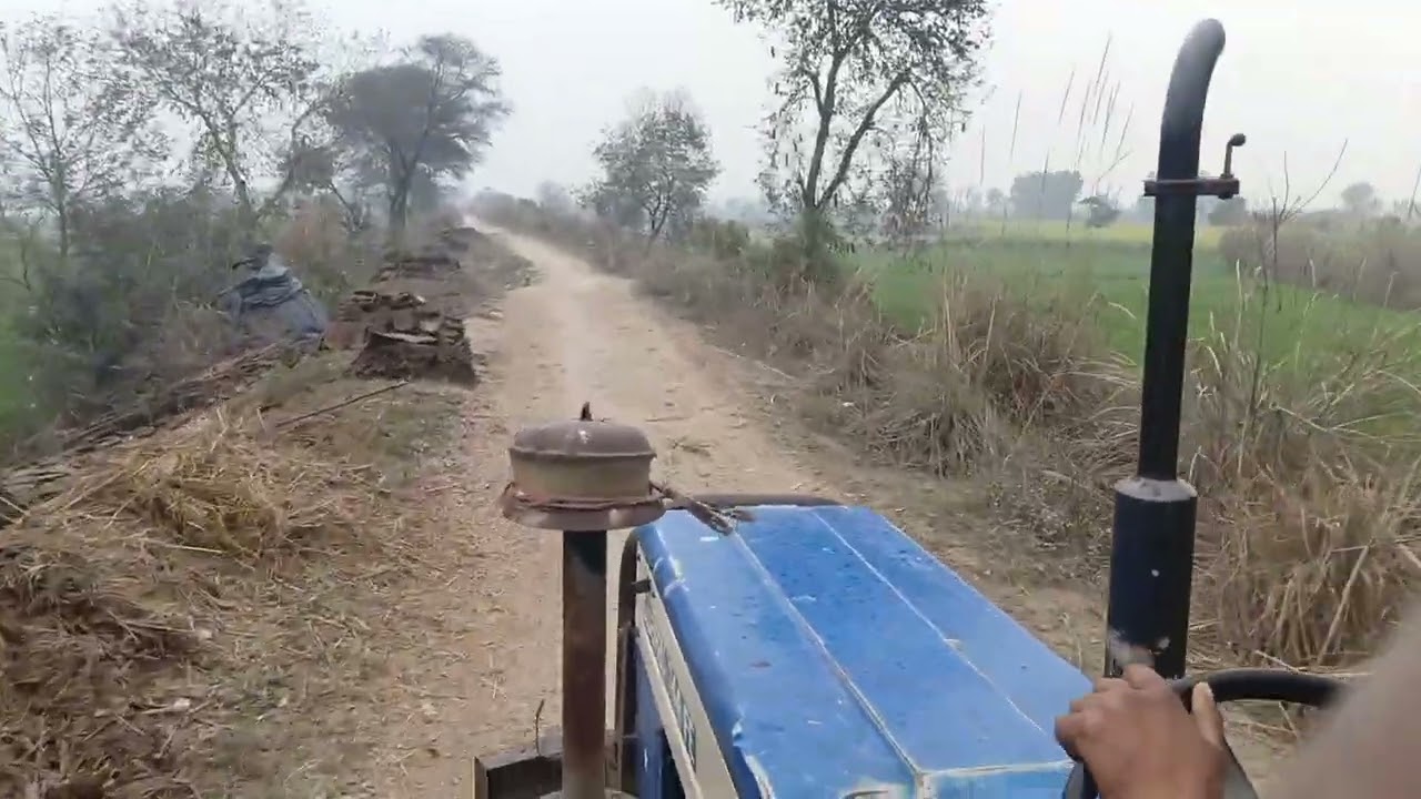 My go tractor home मेरा ट्रैक्टर दूसरे गांव जा रहा है#vidio #1milio #tractor yah tractor 744 hai