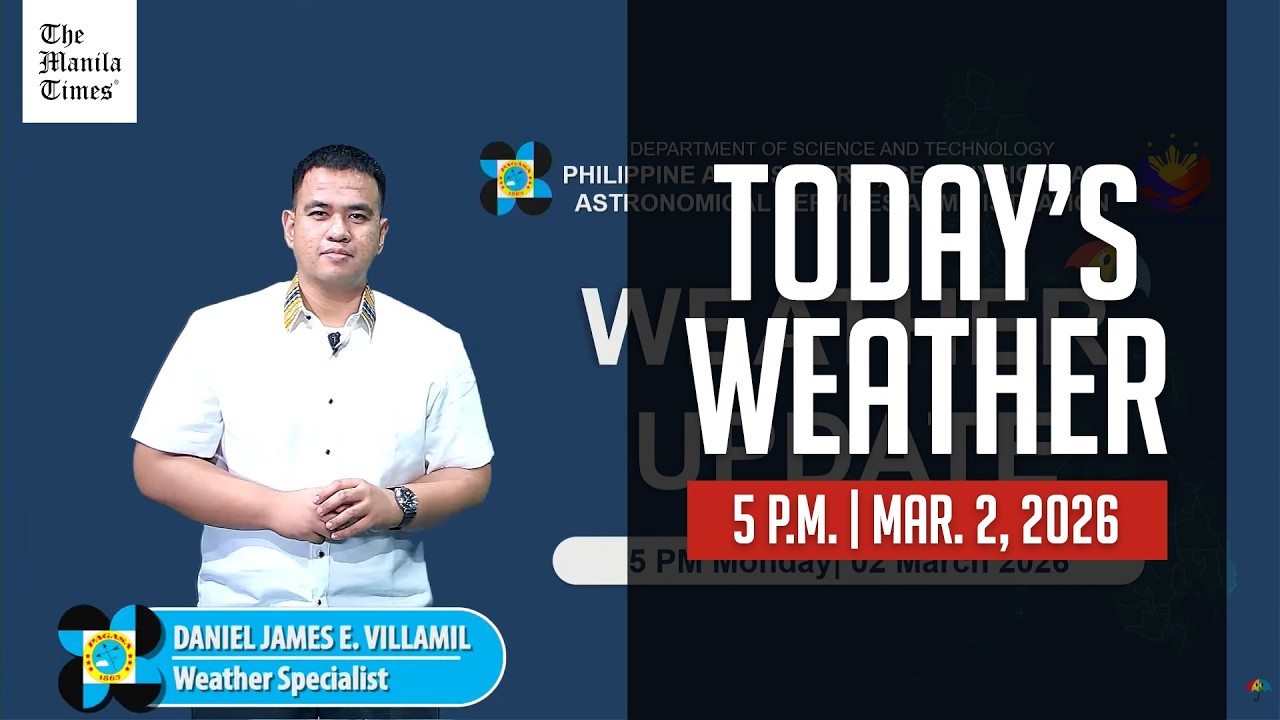 Today's Weather, 5 P.M. | Mar. 02, 2026