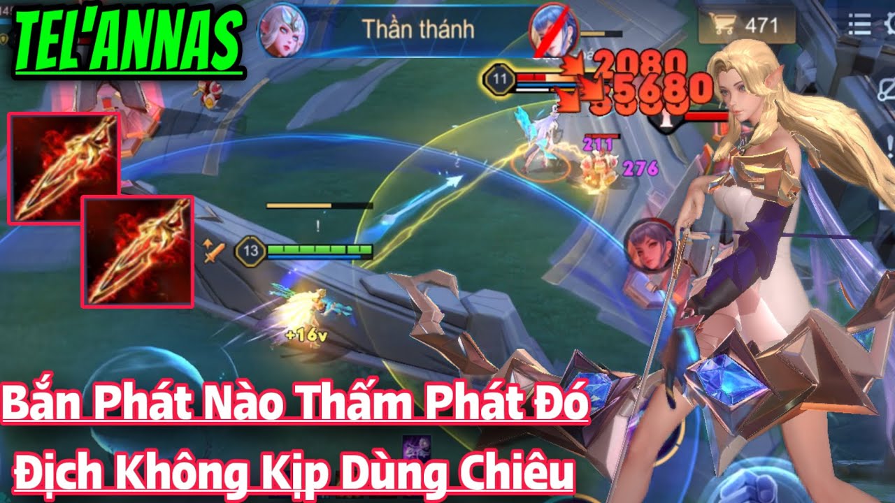 Tel’annas Liên Quân || Trang Bị và Bảng Ngọc Mới Mạnh Nhất Bắn Siêu Siêu Thấm Địch K Kịp Dùng Chiêu