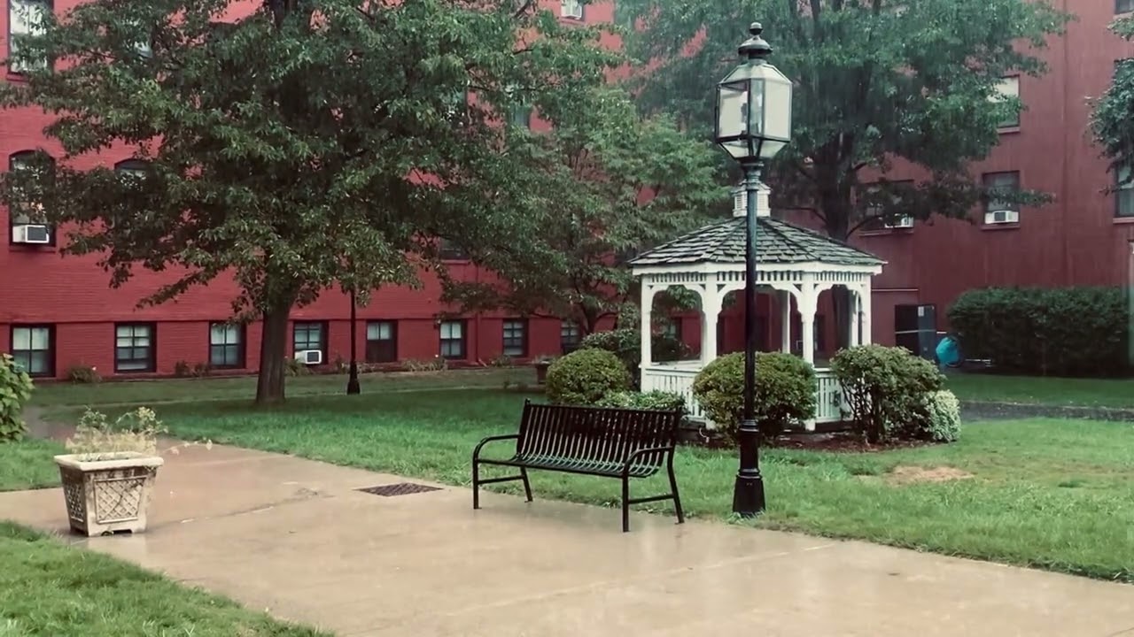 Rain Sound at New York City Apartment Courtyard - for Sleep, Relaxation, Focus, Work & Study