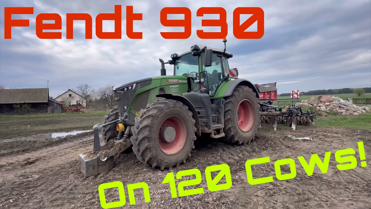Money in Dairy Farming Poland… 120 Cows, Fendt 930 Huge Kit!