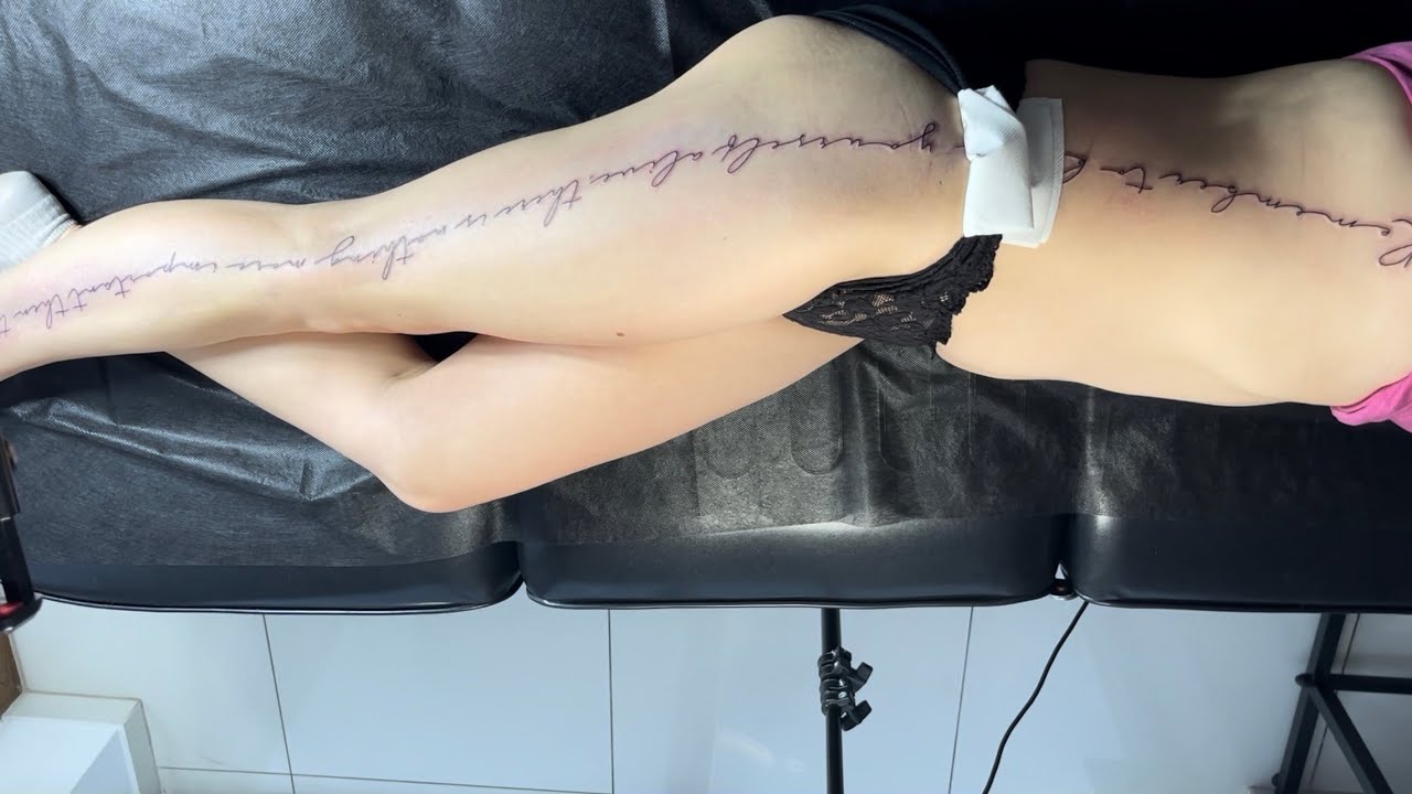 Longest Script Tattoo I Ever Made