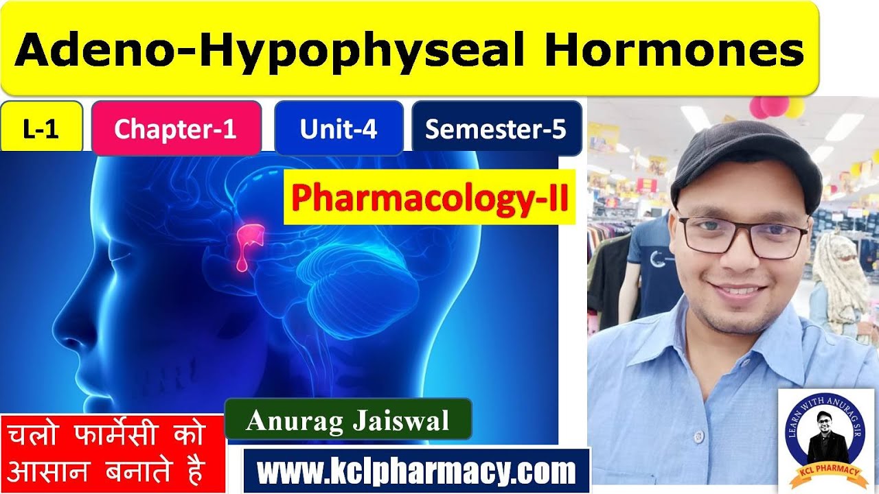 Pituitary Gland  & Their Hormones | Intro of Unit-4 | L-1 Ch-1 Unit-4 | Pharmacology-II 5th Sem