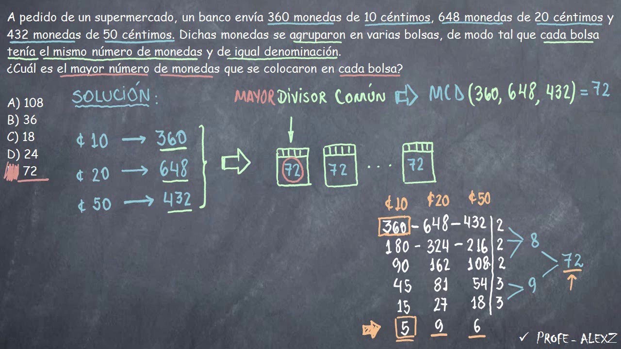 UNMSM 68 - Maximo Comun Divisor Problemas MCD