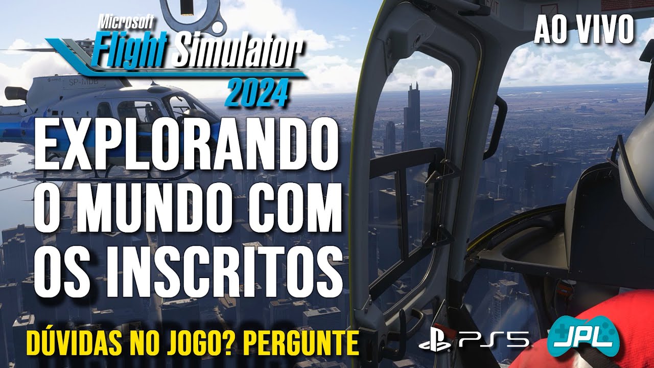 [PS5]  FLIGHT SIMULATOR 2024 | HELICÓPTERO | Explorando o Mundo com os Inscritos |