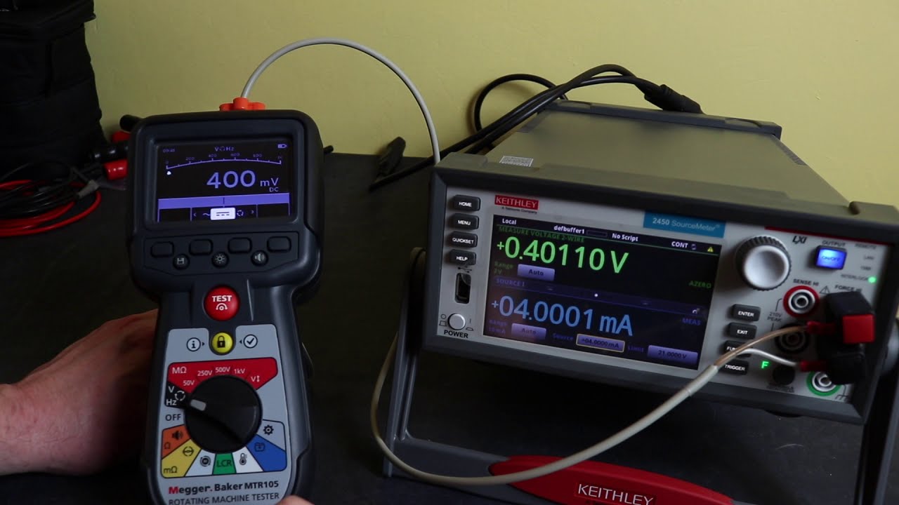 Megger MTR105 vs Keysight U1461A with 4-20mA Measurement Test