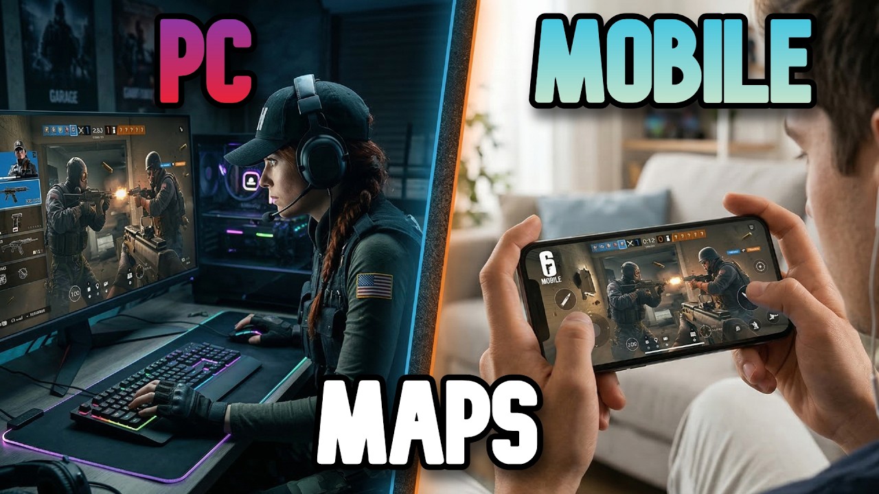 Rainbow Six Siege Mobile vs PC Map Comparison