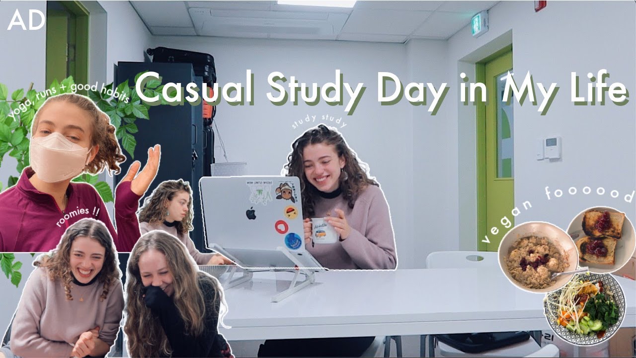 Good Energy Study Day in my Life! 🦋 get motivated with me and my roommate